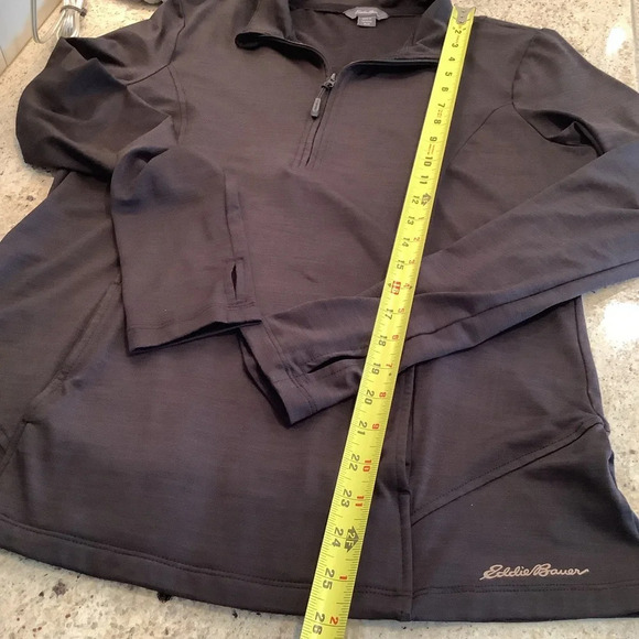 Eddie Bauer Black Pullover Size Medium - Picture 7 of 8